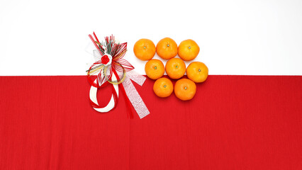 みかんとお正月飾り