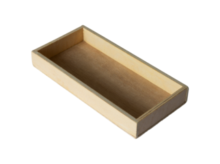 wooden rectangle plate isolated on white