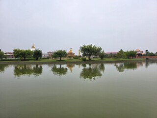 Obraz premium Most beautiful and peaceful place in the earth,it is Lumbini, Nepal.