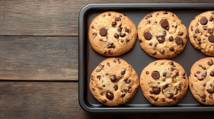 baking tray with cookies ready to bake