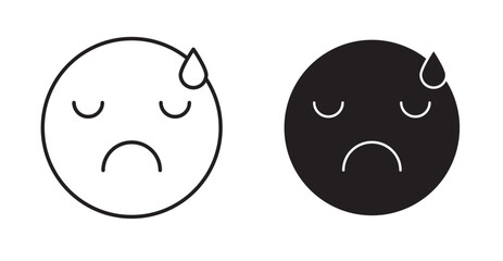 Disappointment face icon