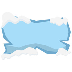 Snowflake Winter Text Box