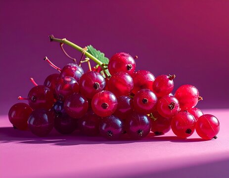 bignay berries on pastel burgundy background