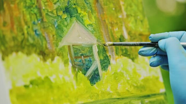 Plein air painting captures harmony of nature, color and peaceful creation