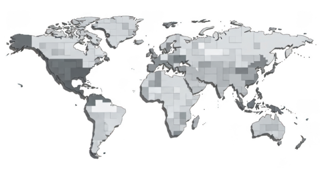 World map map geography continental political global continents
