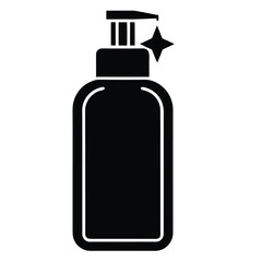 skincare bottle vector icon