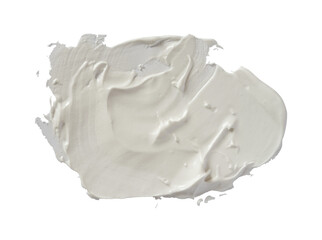 realistic white cosmetic cream isolated