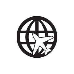 Plane Flying Around the World