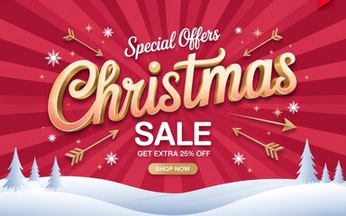 Elegant Christmas Sale Ad