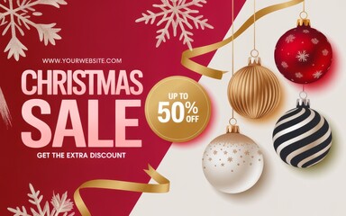 Christmas Shopping Offer Background