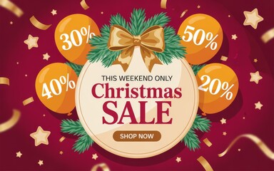 Holiday Shopping Discount Poster