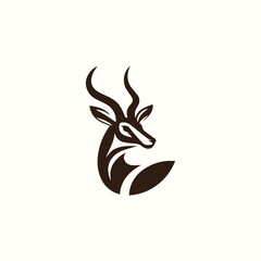 Gerenuk Wildlife Logo