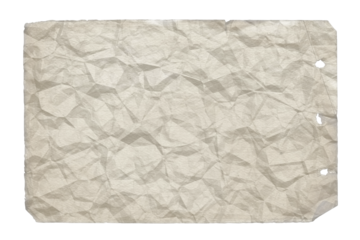 Crumpled Beige Paper with Textured Appearance