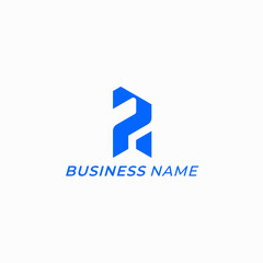 design logo creative letter R and letter P