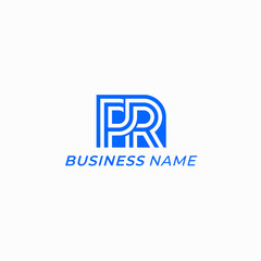 design logo combine letter R and letter P