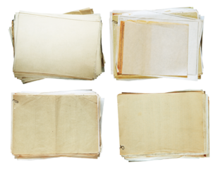 Vintage Stacked Papers for Creative Projects