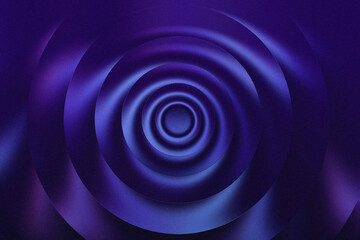 Abstract swirling vortex of deep purple and blue hues, creating a mesmerizing and hypnotic visual effect with concentric circles