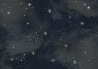 キラキラした星空
