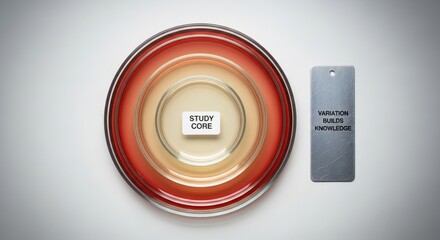 Circular Petri Dish with Study Core Showing Science and Research Activities