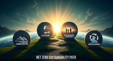 Net Zero Sustainability Path Climate Solutions and Actions