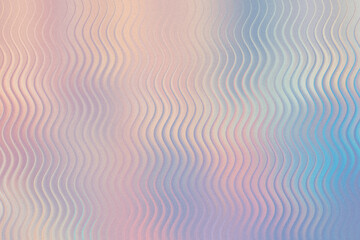 Iridescent pastel wavy texture with a subtle glitter effect, abstract background with soft gradients of pink, blue, and gold
