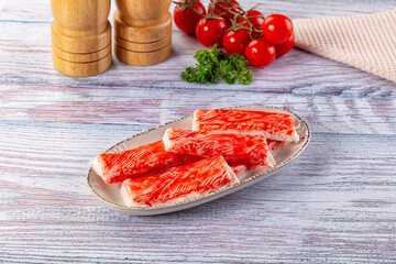 Crab stick surimi fish meat
