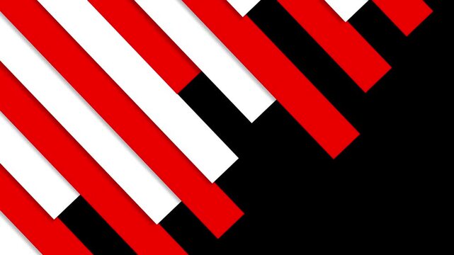 red and white moving blaster transition