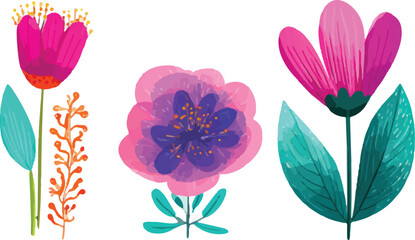 vector illustration of a flower