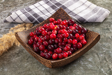 Sweet and sour fresh cranberry