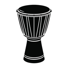 Djembe drum musical instrument icon