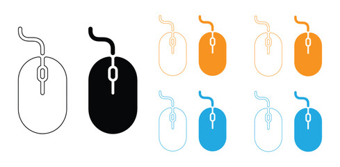 ofvs660 Outline Filled Vector Sign of vs - computer mouse vector icon . isolated transparent . outline and filled version . AI 10 / EPS / PNG . g12006