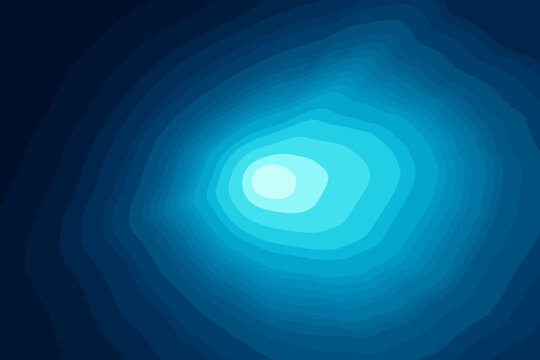 Radiant illustration energy from blue central icy gradient smooth blueshift symbolizing vector