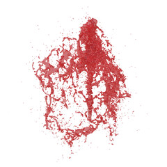 Fountain red isolated transparent background 3d rendering
