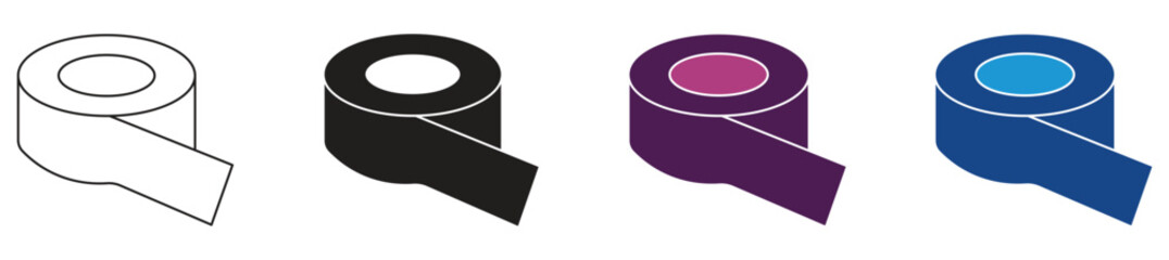 Adhesive tape icon set ,vector illustration.
