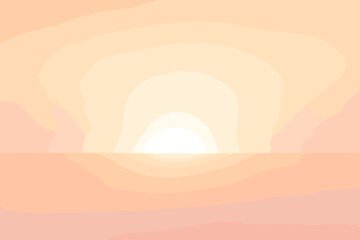 Merging hues horizon light illustration pastel warm flare vector soft into