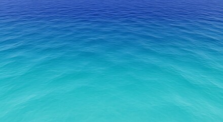 Vibrant Blue and Turquoise Ocean Water Surface with Gentle Ripples.
