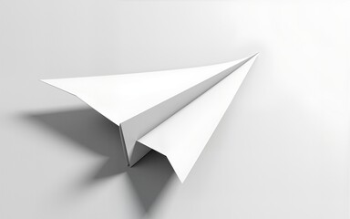 Fototapeta premium Paper plane shadow concept. High quality