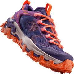 Trail running shoe isolated on transparent background