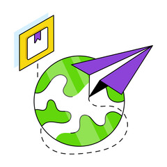 A perfect design icon of send parcel 