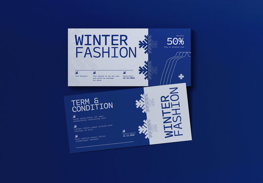 Blue Utilitarian Winter Fashion Voucher