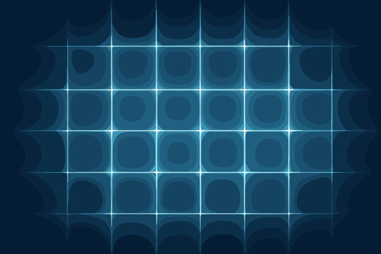 Vector modern forming radiant beam horizontal vertical grid luminous illustration alignment parallel