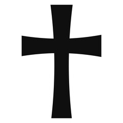 Vector image of a Christian cross silhouette in various styles. Concept of Orthodoxy and faith. Element for your design.