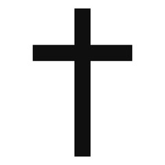 Vector image of a Christian cross silhouette in various styles. Concept of Orthodoxy and faith. Element for your design.
