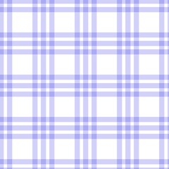 Light purple gingham plaid pattern background. Seamless checkered tartan design with soft lavender lines on white backdrop, perfect for fabric, wallpaper, or elegant digital decoration.