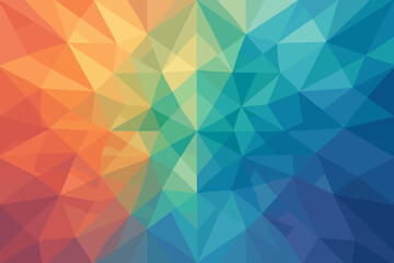 Obraz premium Prisms forming prismfield radiant symmetry made crystalline hues balance vector gradient illustration
