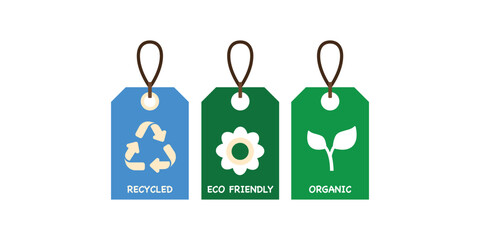 Eco Friendly Recycled Organic Product Tags Desig