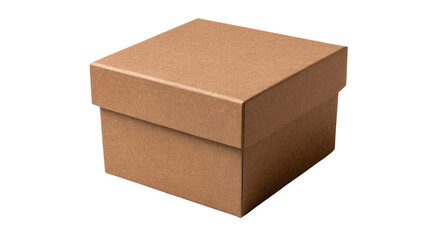 Square, light brown cardboard box (1)