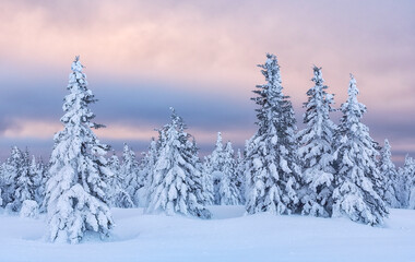 sunset in the mountains