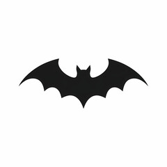 Fototapeta premium Black Bat Silhouette Icon