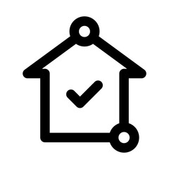 Home stylish contemporary icons collection representing houses, living spaces, and residential comfort